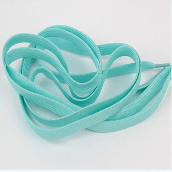 1Cm / 1.5cm Width Coloured Custom Shoe Laces , Heat Transfer Lanyard For Decoration