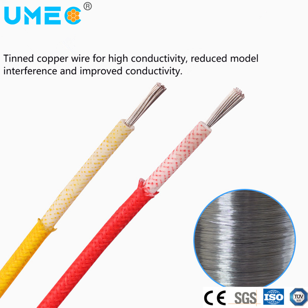 Electric Control Panel Flex Tinned Copper Silicone Sheath Fiberglass Braided Cable Wire Sif/Gl Cable