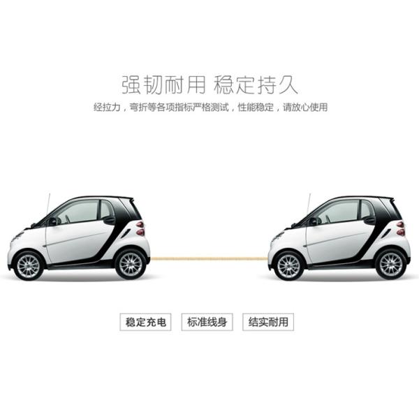 2 In 1 Usb Type C Cable Stable Abs Outlook Material Rohs Approved Support Data Transfer