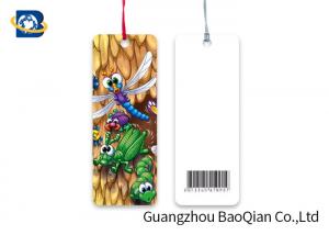 China Embellished Tassel 3D Lenticular Bookmark No Harm Material Cartoon Animal Image on sale