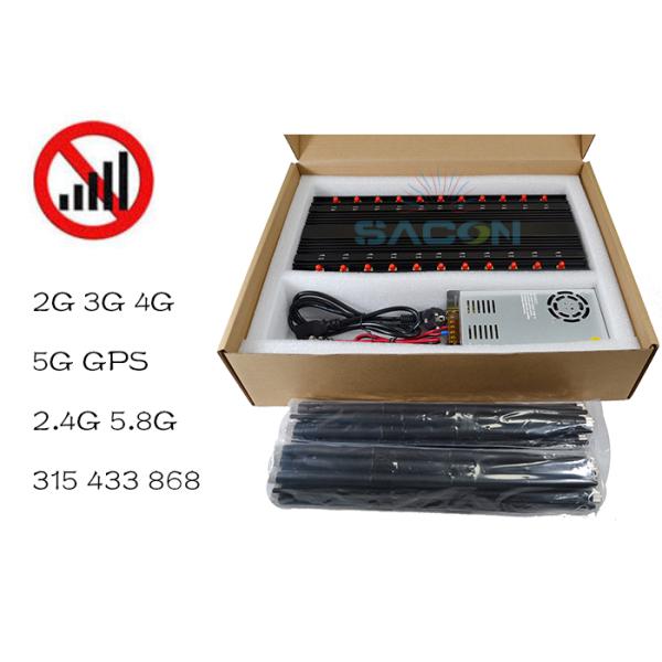 WiFi Infrared Remote Control 22 Antennas 5G Signal Jammer Blocker