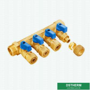 Quality Two Ways Three Ways to Six Ways Floor Heating System Water Mixer Valve Brass Manifolds for sale