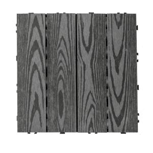 Patio Wood Interlocking Composite Deck Tiles Weather Resistant