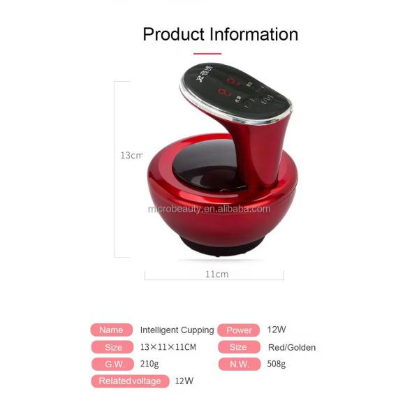 Vacuum Cellulite Cupping Machine Electric Guasha Scraping Tool With Red Light Therapy