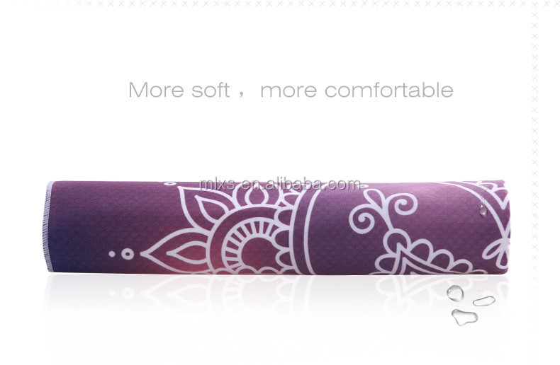Luming YM-007 High quality Rubber Yoga Mat Non-slip Slimming Exercise Fitness Gymnastics Mat for All Types of Yoga