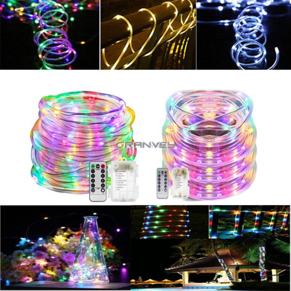 100 LED Decorative LED String Lights 12M Rope Warm White Color For Christmas
