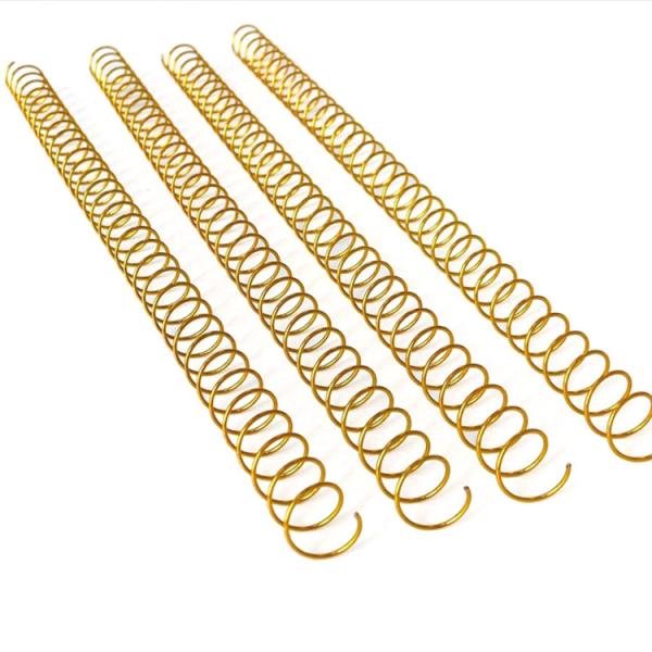 Custom Size Gold Metal Coil Binding For Desk Planners 48loops NanBo