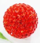 OEM Colorful Fancy Clay Shamballa Bead / Crystal Pave Beads Jewelry