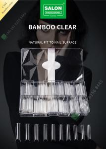 China French/C Arc Lengthening Bamboo Clear False Nail Tips Manicure Tip for Nail Art Salon on sale