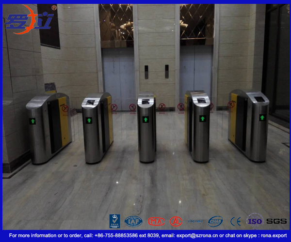 Stainless Steel Access Control Turnstiles , Sliding Turnstile Security Systems