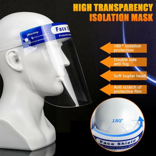 Disposable Transparent Face Shield Anti Saliva Simple Buckle Design
