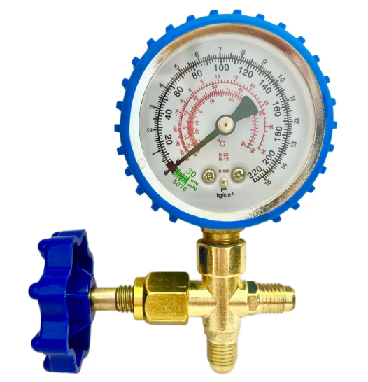 Quality 466 Single Gauge Valve Automotive R134a Refrigerant Charging Tool for Air Conditioning AC Refrigerant Heat Exchange Parts for sale