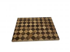 China Customized Spliced Sustainable Cutting Board Rubber Wood And Acacia Wood Material on sale