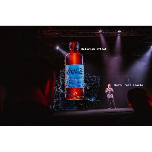 3D Holographic Video Projection Screen 30m Length For Live Hologram Show