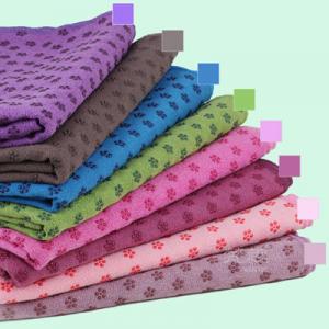 Quality microfiber yoga towel wholesale, grippy exercise mat towel for sale