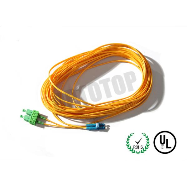 Duplex Fiber Optic Patch Cord 2F 2mm Single Mode For Metro / WANs