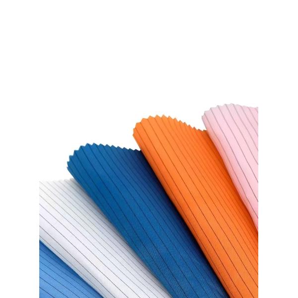 Cleanroom Anti Static ESD Fabrics Polyester Shrink Resistant Fabric