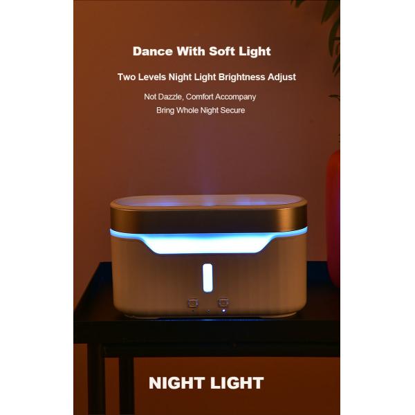 2023 New Flame Water Atomization Jellyfish Fog Humidifier Desktop Portable Essential Oil Aroma Diffuser with Atmosphere Light