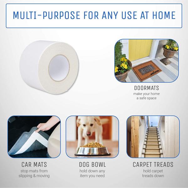 Customized White Indoor Carpet Edge Binding Tape Double Sided Rubber Hot Melt Adhesive for Rugs Sealing