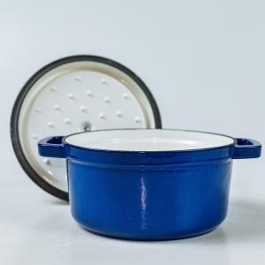 China Colorful Enameled Cast Iron Dutch Oven 18/20/22/24/26cm on sale