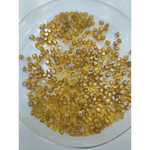 3.0 - 3.5mm Flat HPHT Lab Grown Diamonds HPHT Mono Yellow Diamond Stone