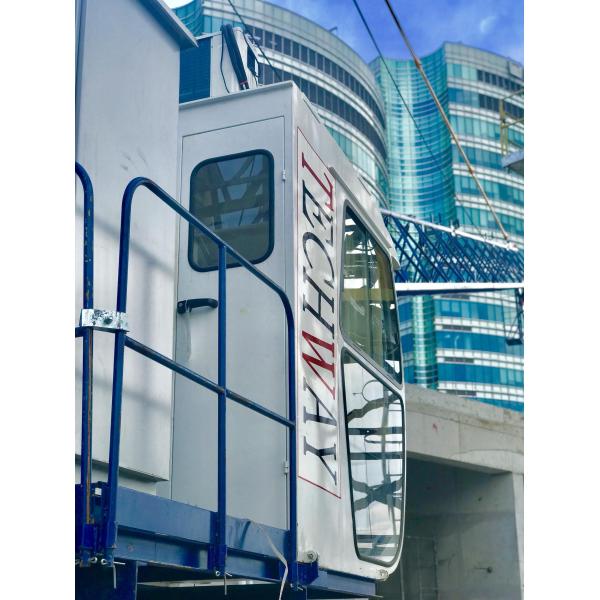 Frequency Control 30m Jib Derrick Crane , 440V for Dismantling Inncer Climbing Construction Crane