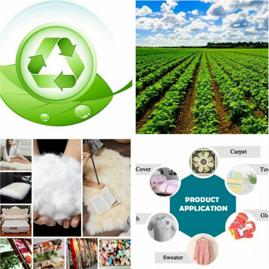 1.2D-80D Recycled Nylon Fiber Polymide PA6 Fiber For Fake Fur