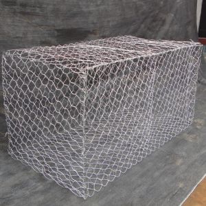 Quality 2.7mm Hot Dip Galvanized 80x100mm Woven Gabion Baskets for sale