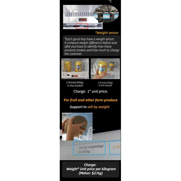 Farm Produce Smart Fridge Vending Machine For Vegetable Fruit