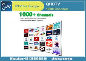 China QHDTV Iptv Account 1 year Free 1300 HD Channels for MAG 250 IPTV TV Box on sale