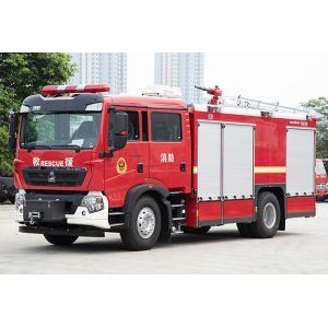 Buy cheap Sinotruk HOWO 6T CAFS Water Foam Tank Fire Engine Specialized Vehicle Price from wholesalers