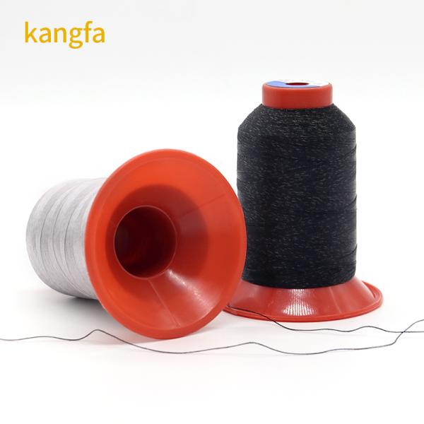 115G Antistatic Polyester Wire Metal Fiber Clothing Conductive Thread with Spun Yarn