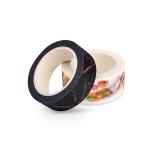 China Black Slim Washi Paper Tape Water - Based Acrylic Adhesive Furniture Decoration for sale