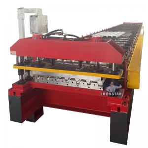 Quality 0.7-1.2mm Thickness Deck Sheet Roll Forming Machine with 1.5 B Deck Floor Product Drawing for USA for sale