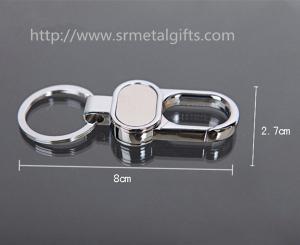 China Chrome plated metal heavy duty snap hook key chain, available with laser marking logo, on sale
