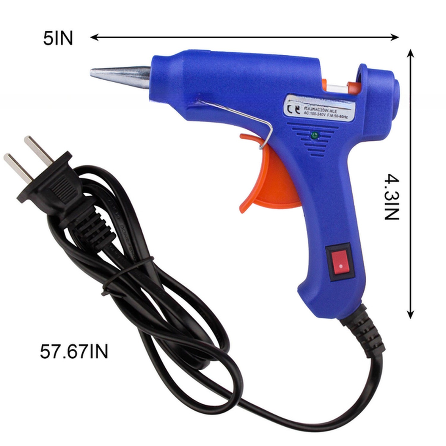 Plastic Heavy Duty Hot Glue Gun Art Craft Using 20w Mini Hobby