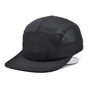 China Custom Breathable Mesh Running Hat 5 Panel Nylon Camper Cap With Embroidery on sale