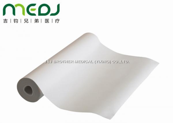 Buy White Disposable Bed Sheet Roll 58cmX50m For Examination / Massage at wholesale prices