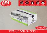 Piece Shape Aluminium Pop Up Foil Sheets 9 Inch X 10.75 Inch Non Stick Easy For