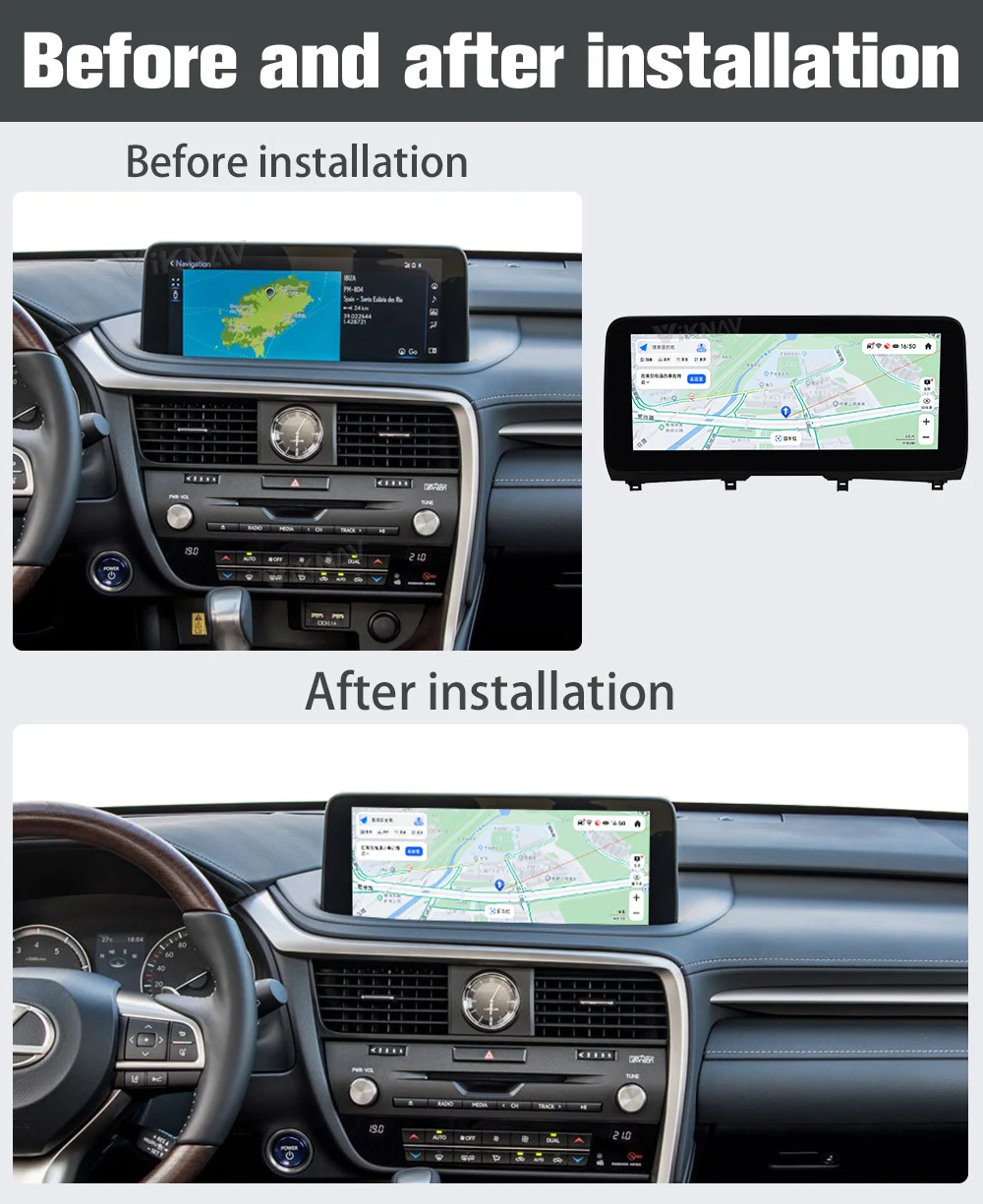 Wireless 2020-2021 RX Lexus Aftermarket Radio Stereo Vertical Screen Multimedia Video Player