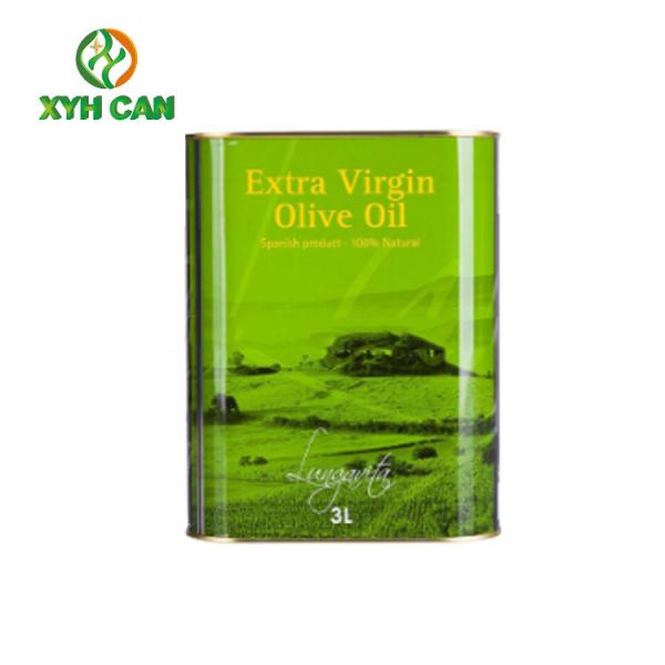 Rectangular Tin Containers Heathy 5L Oil CMYK Printing OEM Service