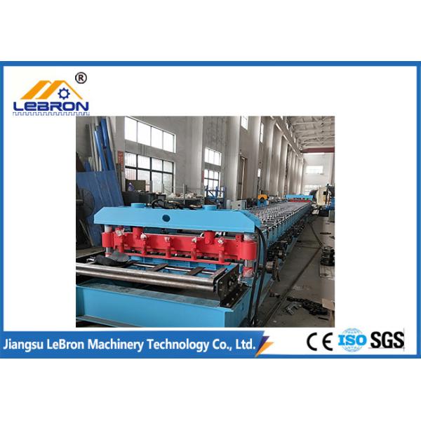 Total Power 9.5kw Corrugated Roof Sheet Roll Forming Machine PLC Control PG And PI Material
