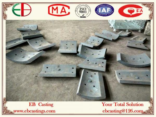 Buy ZG50Cr5Mo Martensitic Cr-Mo Steel Chute Liner Plates HRC48 Double-Media Quenching Process at wholesale prices