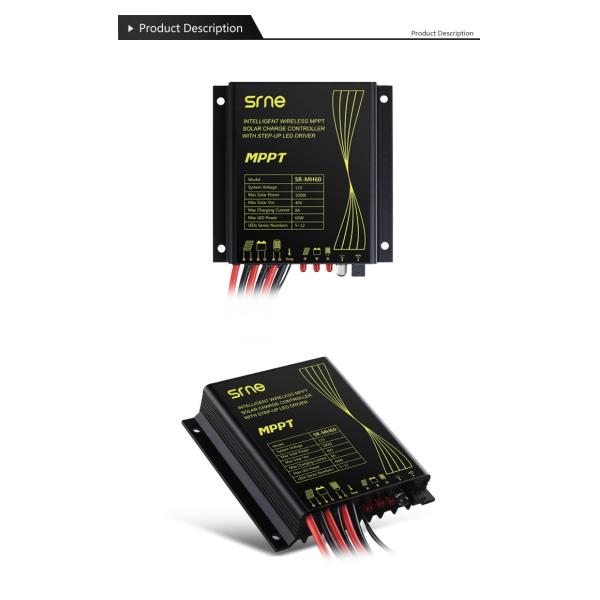 Integrated Waterproof Mppt Solar Charge Controller For 60W Street Lights