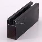 OEM Black 0.8mm Thickness RoHS Standard Aluminum Window Frame Profile