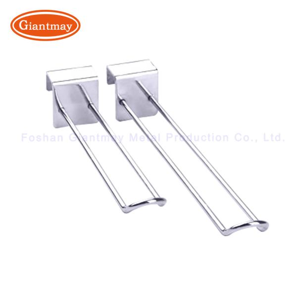 Metal Square Tube Hook With Price Tag Hanging Bar Hooks
