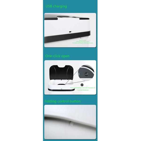 Car Smart USB Folding Bucket Garbage Can Portable Electric Paper Bucket with Cover Household Automatic Sensing Garbage Basket