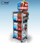 Within Budget Solution Metal Display Racks On Wheels Freestanding For Retail