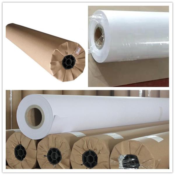 36 " High Whiteness Smooth Plotter Paper Roll For Garment CAD Plotter
