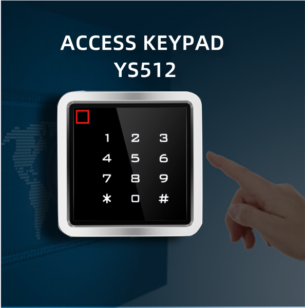Auto Door Keypad Electronic Entry Doorwaterproof Metal Case RFID 125khz Access Control Keypad Stand-Alone With 2000 User